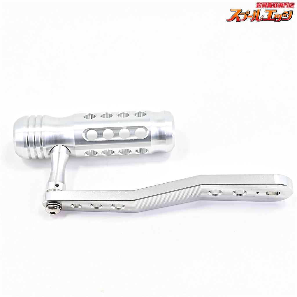 【A.ONE】 カスタムパワーハンドル 三次元アルミ削り出し加工 130mm 取付内径8mmx5mm 付属ナットM8右用