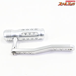 【A.ONE】 カスタムパワーハンドル 三次元アルミ削り出し加工 130mm 取付内径8mmx5mm 付属ナットM8右用