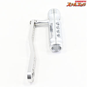 【A.ONE】 カスタムパワーハンドル 三次元アルミ削り出し加工 130mm 取付内径8mmx5mm 付属ナットM8右用