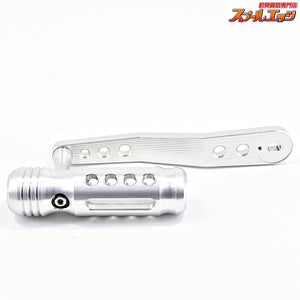【A.ONE】 カスタムパワーハンドル 三次元アルミ削り出し加工 130mm 取付内径8mmx5mm 付属ナットM8右用
