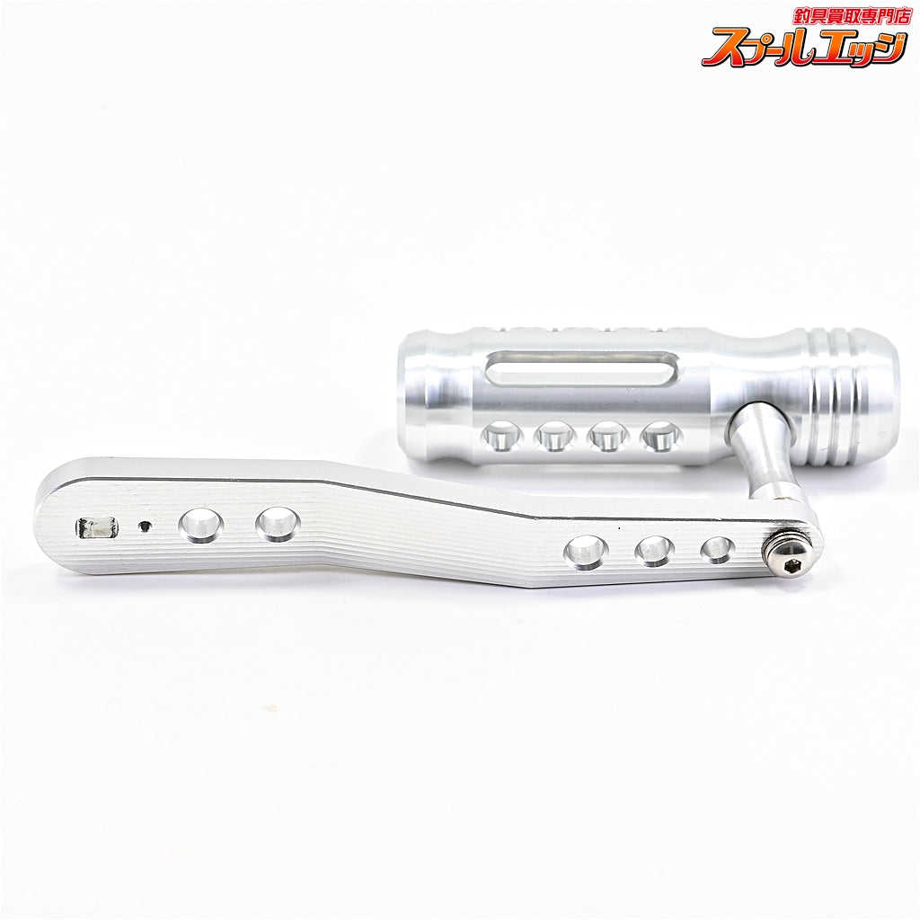 【A.ONE】 カスタムパワーハンドル 三次元アルミ削り出し加工 130mm 取付内径8mmx5mm 付属ナットM8右用