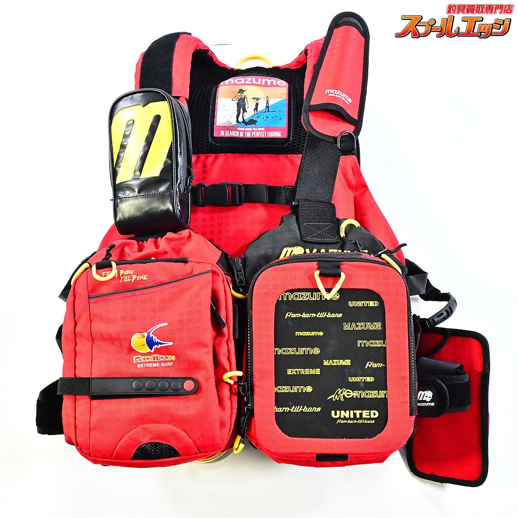 【マズメ】 レッドムーン サーフスペシャル3 III MZLJ-593 プライヤーホルダー付 ライフジャケット mazume K_150