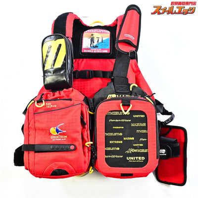 【マズメ】 レッドムーン サーフスペシャル3 III MZLJ-593 プライヤーホルダー付 ライフジャケット mazume K_150