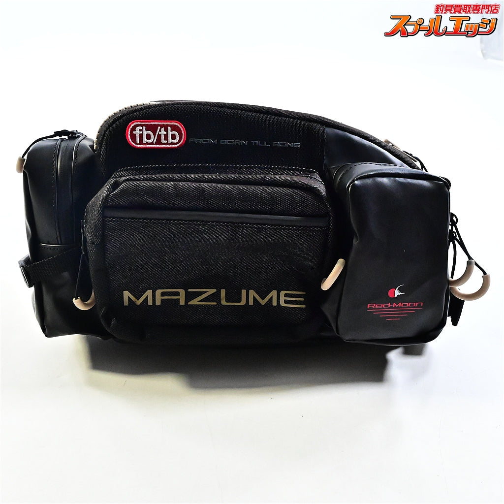 【マズメ】 オレンジブルー レッドムーンウエストバッグV5 MZBK-768 ブラックデニム MAZUME K_080