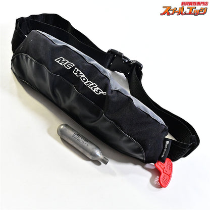 【MCワークス】 ウエストタイプライフジャケット BSJ-9320RS 桜マーク有 2022年12月製造分 ブラック ライフジャケット MC-WORKS K_060