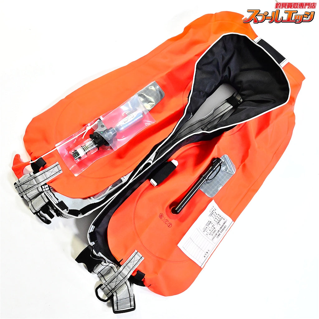 【シマノ】 ラフトエアジャケット VF-051K 桜マーク有 2019年4月製造分 自動膨張式ライフジャケット SHIMANO K_100