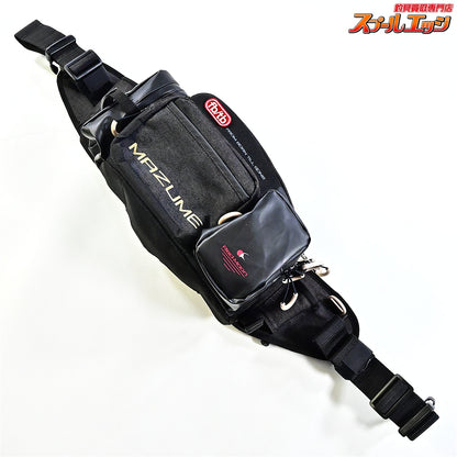 【マズメ】 オレンジブルー レッドムーンウエストバッグV5 MZBK-768 ブラックデニム MAZUME K_080