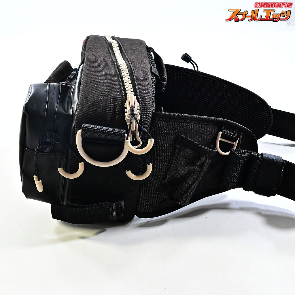 【マズメ】 オレンジブルー レッドムーンウエストバッグV5 MZBK-768 ブラックデニム MAZUME K_080