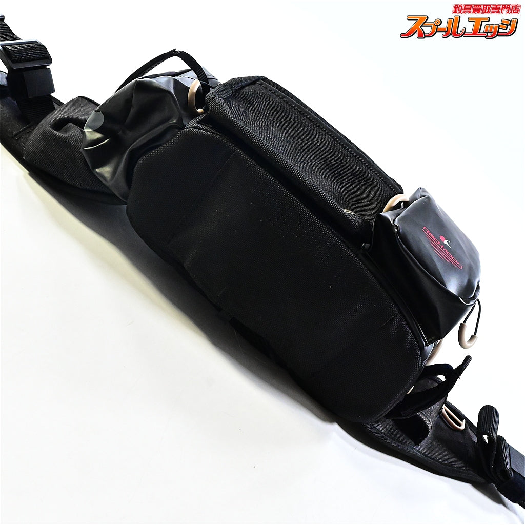 【マズメ】 オレンジブルー レッドムーンウエストバッグV5 MZBK-768 ブラックデニム MAZUME K_080