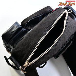 【マズメ】 オレンジブルー レッドムーンウエストバッグV5 MZBK-768 ブラックデニム MAZUME K_080