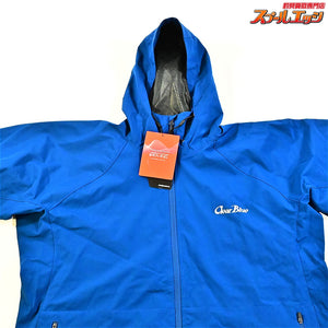 【クリアブルーxクロダルマ】 ロゴストレッチシェルパーカー ネイビー サイズ5L WEBショップ限定品 撥水ストレッチシェルパーカー ClearBlue K_100