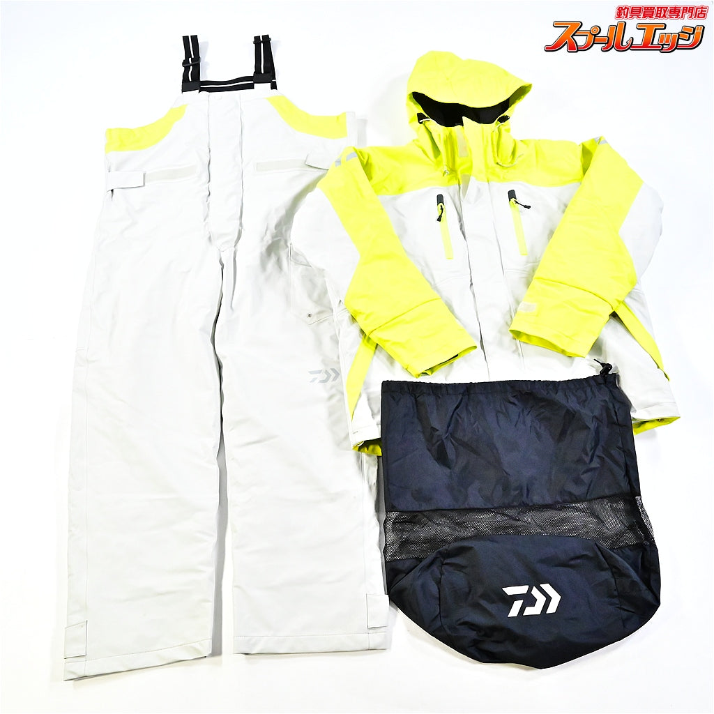 【ダイワ】 PUオーシャンサロペット ウインタースーツ DW-6006 サイズM サルファースプリング セットアップ DAIWA K_120