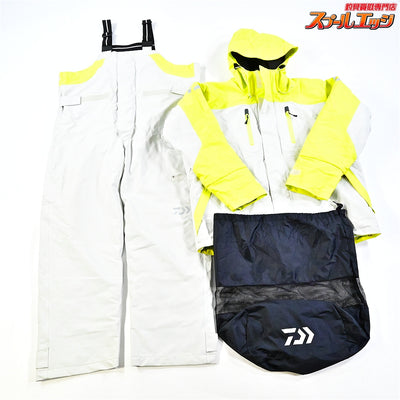 【ダイワ】 PUオーシャンサロペット ウインタースーツ DW-6006 サイズM サルファースプリング セットアップ DAIWA K_120