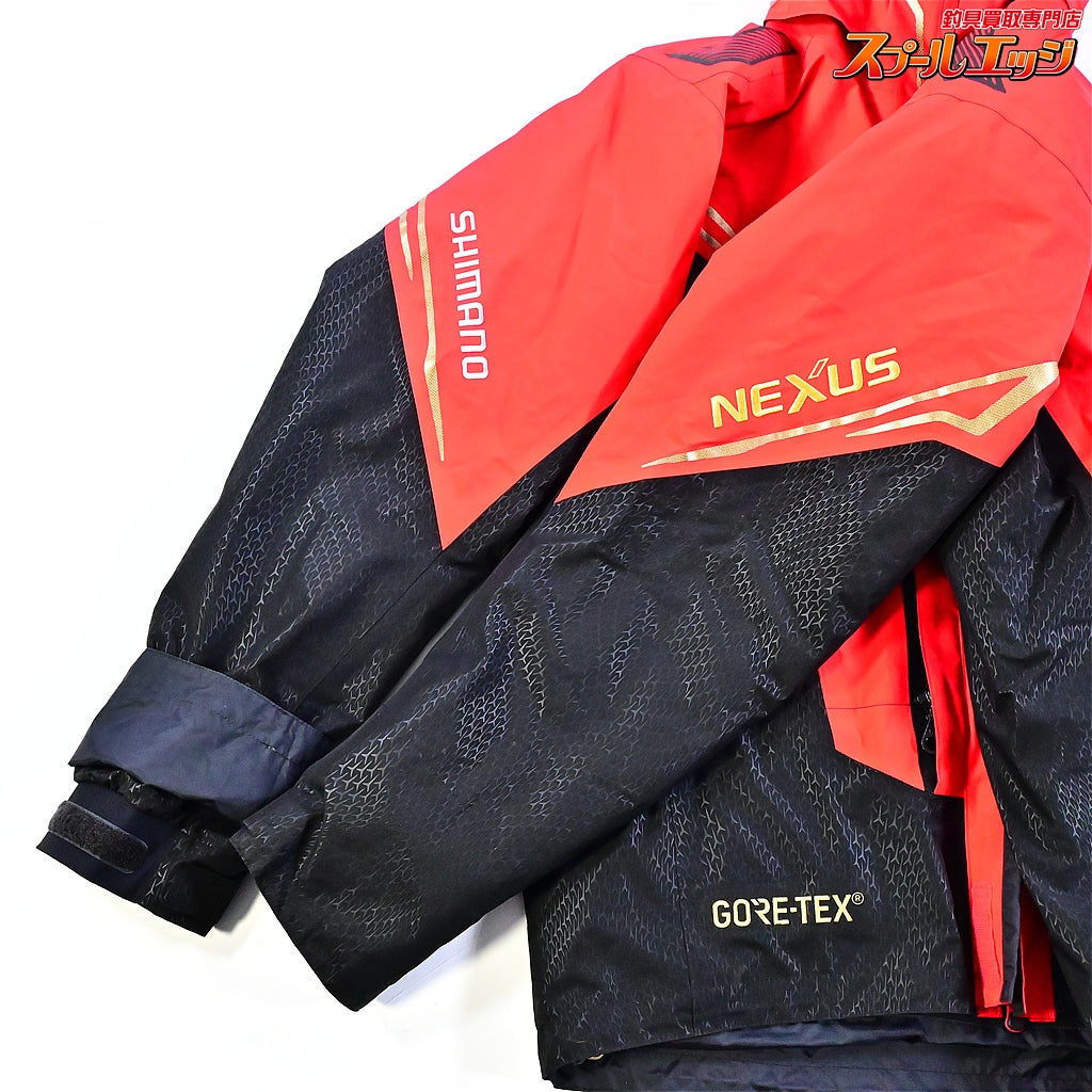 【シマノ】 ゴアテックス ネクサス コールドウェザースーツEX RB-119R サイズアジアXL レッド 上下セット SHIMANO GORE-TEX NEXUS K_080