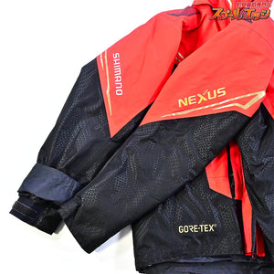 【シマノ】 ゴアテックス ネクサス コールドウェザースーツEX RB-119R サイズアジアXL レッド 上下セット SHIMANO GORE-TEX NEXUS K_080