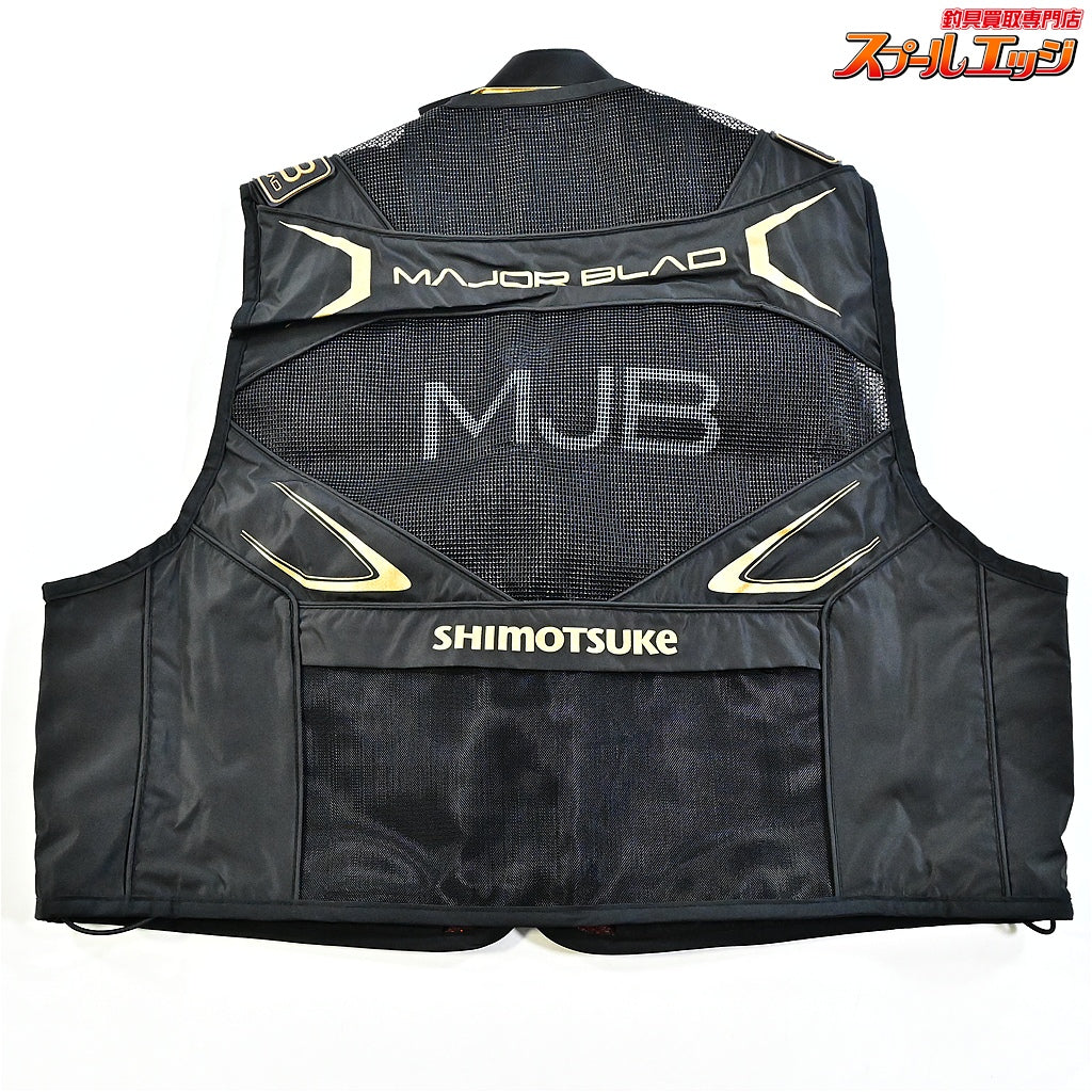 【シモツケ】 下野 MJBメジャーブラッド ライトベストDR SMV-360DR サイズL ブラック SHIMOTSUME MAJOR BLAD 鮎ベスト K_100