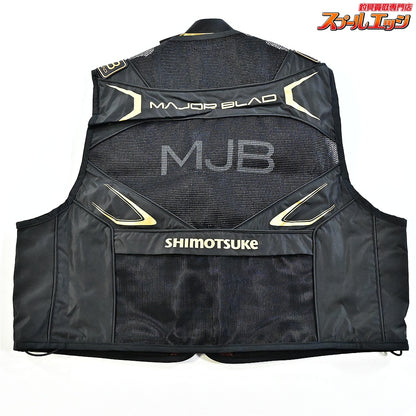 【シモツケ】 下野 MJBメジャーブラッド ライトベストDR SMV-360DR サイズL ブラック SHIMOTSUME MAJOR BLAD 鮎ベスト K_100