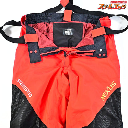 【シマノ】 ゴアテックス ネクサス コールドウェザースーツEX RB-119R サイズアジアXL レッド 上下セット SHIMANO GORE-TEX NEXUS K_080