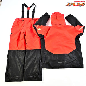 【シマノ】 ゴアテックス ネクサス コールドウェザースーツEX RB-119R サイズアジアXL レッド 上下セット SHIMANO GORE-TEX NEXUS K_080