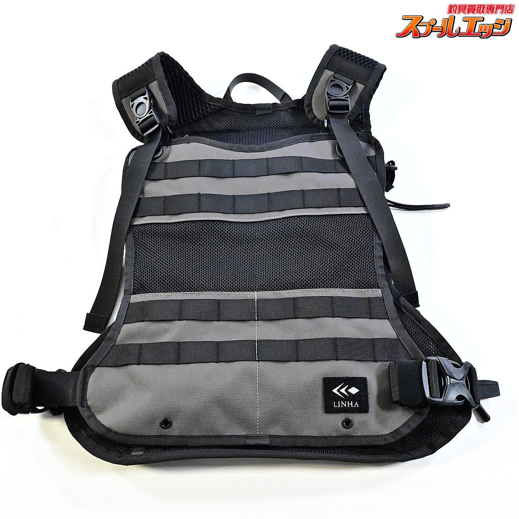 【リーニア】 ストリーム ベスト アンパイア STP-04 グレー ネイティブトラウト専用設計 LINHA STREAM VEST THE UMPIRE 渓流 ベスト K_100
