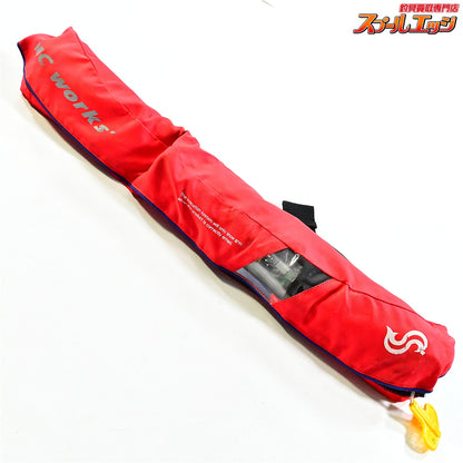 【MCワークス】 ライフジャケット ウエストタイプベルト式 BSJ-5620RS レッド タイプA 桜マーク有 自動膨張式ライフジャケット MC-WORKS K_060