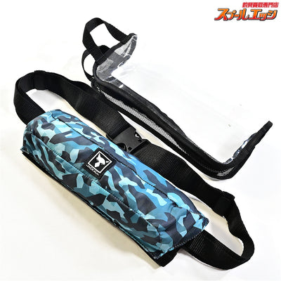 【ジャッカル】 自動膨張式ライフジャケット JK9320RS ブルーカモ 桜マーク有 2020年09月製造分 フローティングベスト JACKALL K_060