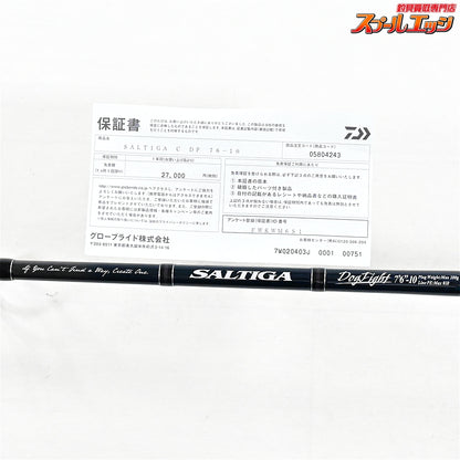 【ダイワ】 25ソルティガ C ドッグファイト 76-10 キャスティング DAIWA SALITGA CASTING DOGFIGHT クロマグロ キハダマグロ GT K_200