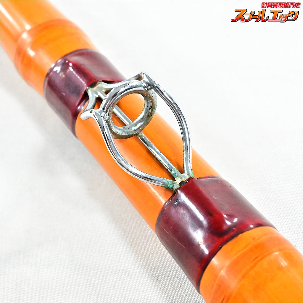 【竿敏】 竹製石鯛竿 全長5.6m 4本継 和竿 イシダイ K_233