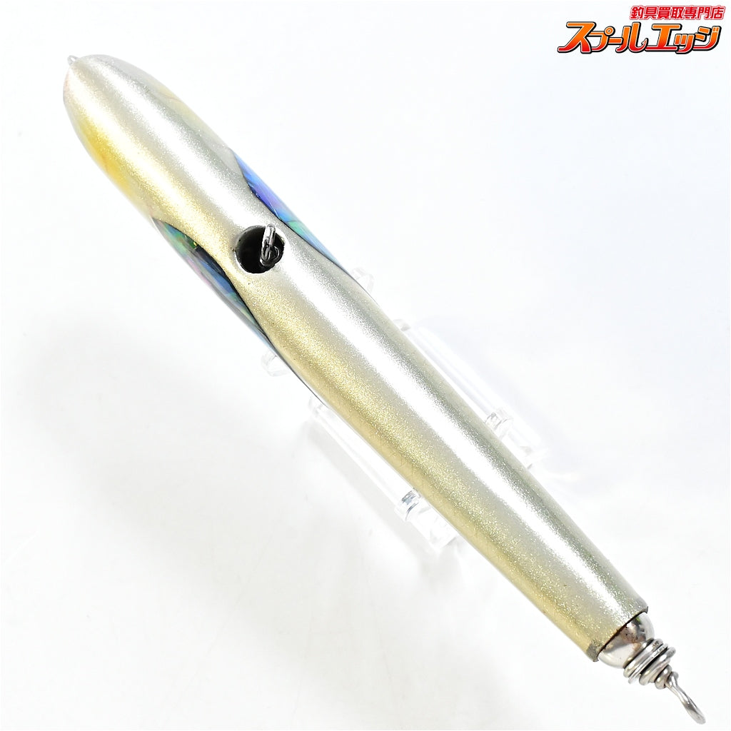 【萬葉ベイツ】 スリムダーター 160 オレンジ アバロン シェル貼り アワビ貼り 2018年製造 MANYOBaits MANYO-PENCIL 海水用ルアー K_060