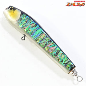 【萬葉ベイツ】 バブルダーター 160 パープル アバロン シェル貼り アワビ貼り 2017年製造 MANYOBaits MANYO-PENCIL 海水用ルアー K_060