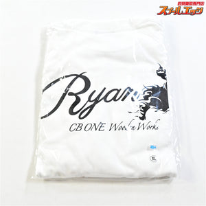 【CBONE】 シービーワン ライアン ロングTシャツ 長袖 サイズXL/LL ホワイト 2026フィッシングショー横浜限定 CBONE RYAN K_060