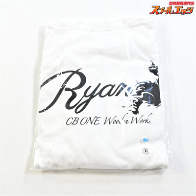 【CBONE】 シービーワン ライアン ロングTシャツ 長袖 サイズXL/LL ホワイト 2026フィッシングショー横浜限定 CBONE RYAN K_060