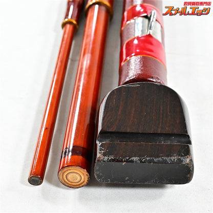 【俊貞作】 竹製石鯛竿 口巻唐草塗 全長5.6m 3本継 イシダイ K_253