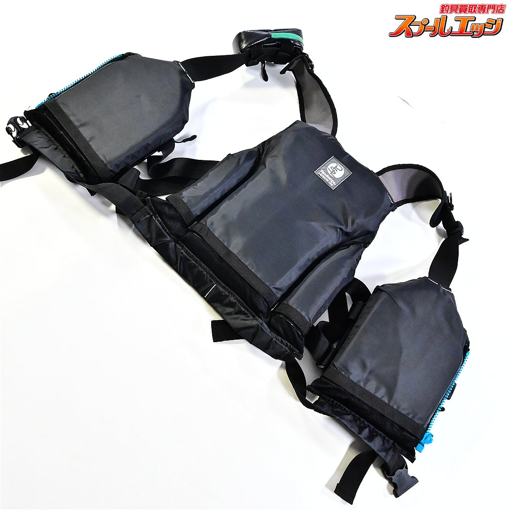 【パズデザイン】 アルティメット V-1 ブラックターコイズ Pazdesign ULTIMATE V-I フローティングベスト K_060