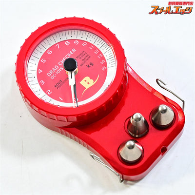 【ボウズ】 ドラグチェッカー DC-1015 15Kgモデル 赤 メタリックレッド 文字盤シルバー BOUZ DRUG CHECKER K_060
