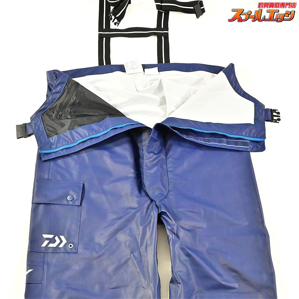 【ダイワ】 PUオーシャンサロペット レインスーツ DR-6007 ダズリンブルー サイズL DAIWA K_060