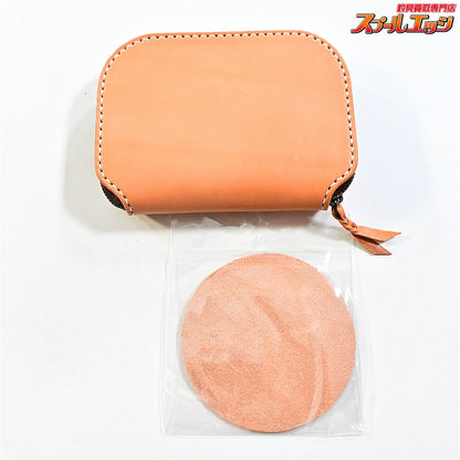 【ザンマイxカレントレザーワークス】 渓流用・刻印入りレザーワレットM ミノー14本収納 25周年 キャップ＆コースター  ZANMAIxCURRENT-LETHER-WORKS K_060