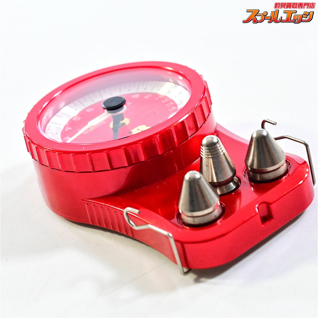 【ボウズ】 ドラグチェッカー DC-1015 15Kgモデル 赤 メタリックレッド 文字盤シルバー BOUZ DRUG CHECKER K_060