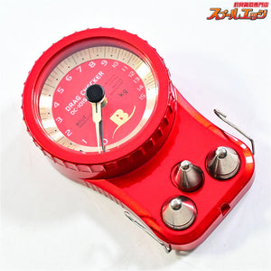 【ボウズ】 ドラグチェッカー DC-1015 15Kgモデル 赤 メタリックレッド 文字盤ゴールド BOUZ DRUG CHECKER K_060