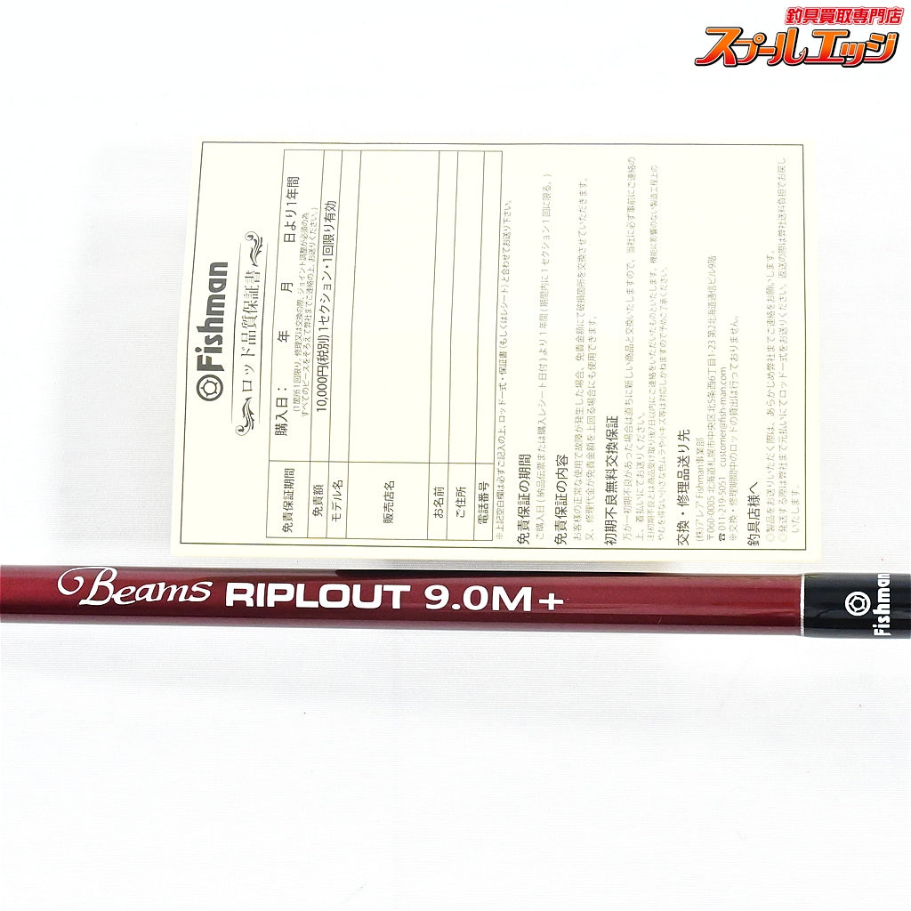 【フィッシュマン】 ビームス リプラウト 9.0M+ 90M+ FISHMAN Beams RIPLOUT シーバス ヒラメ イナダ マゴチ K_147