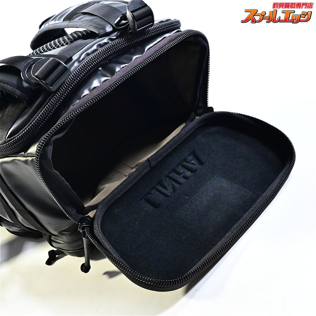 【リーニア】 システムバックパック タイタン MSB-29 25L ブラック チェストポーチ&ロッドホルダー付 LINHA SYSTEM BACKPACK THE TITAN K_100
