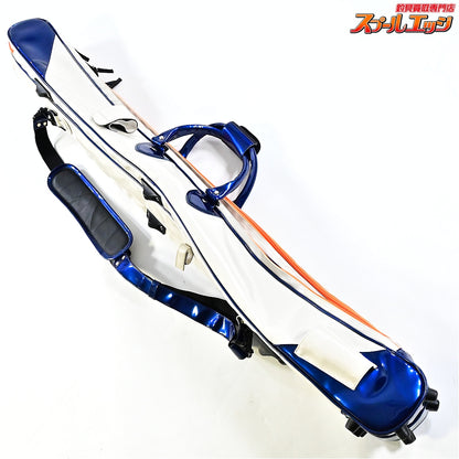 【がまかつ】 がまへら ライトロッドケース4 GC294 3層 PVC素材 ホワイト/ブルー GAMAKATSU LIGHT-ROD-CASE へらロッドケース K_192