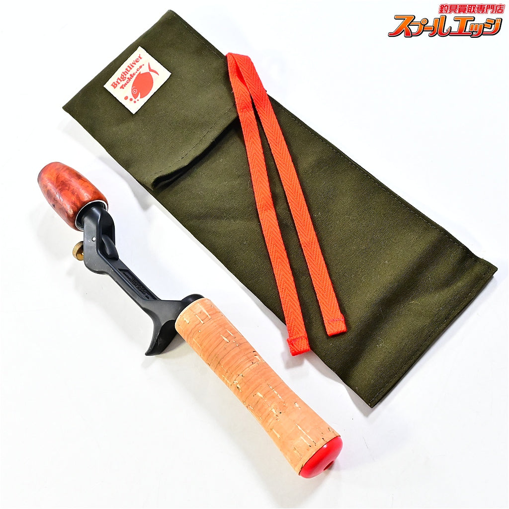 【ブライトリバー】 チャッカーグリップ ウッド/コルク ストレートシングルハンドル BRIGHT-LIVER CHUCKER バス ベイトロッド トップ K_060