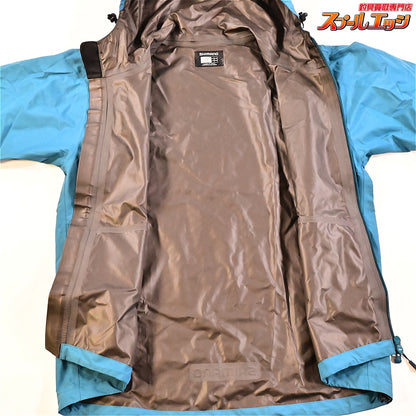 【シマノ】 XEFO ゴアテックス ベーシックスーツ RA-217P サイズアジアL ダークシアン セットアップ SHIMANO GORE-TEX BASIC SUIT K_060