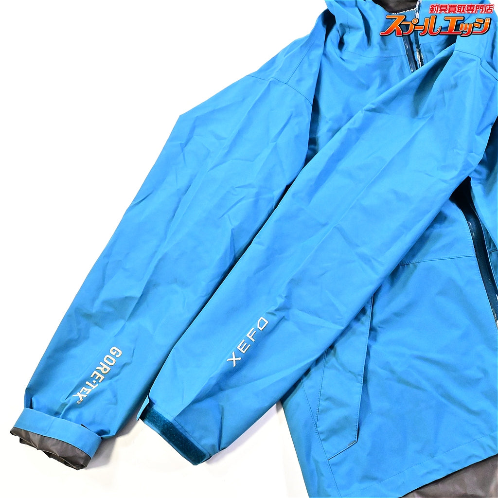 【シマノ】 XEFO ゴアテックス ベーシックスーツ RA-217P サイズアジアL ダークシアン セットアップ SHIMANO GORE-TEX BASIC SUIT K_060