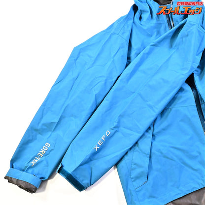 【シマノ】 XEFO ゴアテックス ベーシックスーツ RA-217P サイズアジアL ダークシアン セットアップ SHIMANO GORE-TEX BASIC SUIT K_060