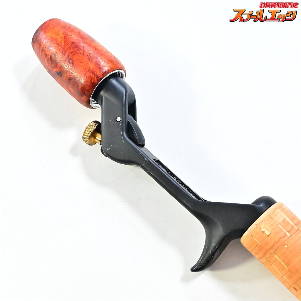 【ブライトリバー】 チャッカーグリップ ウッド/コルク ストレートシングルハンドル BRIGHT-LIVER CHUCKER バス ベイトロッド トップ K_060
