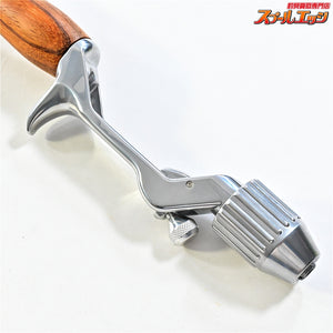 【ブライトリバー】 チャッカーグリップ ポリッシュシルバー＆ニンナモジュログリップ ブラックビーン シングルハンドル装着 BRIGHTLIVER CHUCKER ninna MODULOGRIP K_060