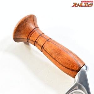【ブライトリバー】 チャッカーグリップ ポリッシュシルバー＆ニンナモジュログリップ ブラックビーン シングルハンドル装着 BRIGHTLIVER CHUCKER ninna MODULOGRIP K_060
