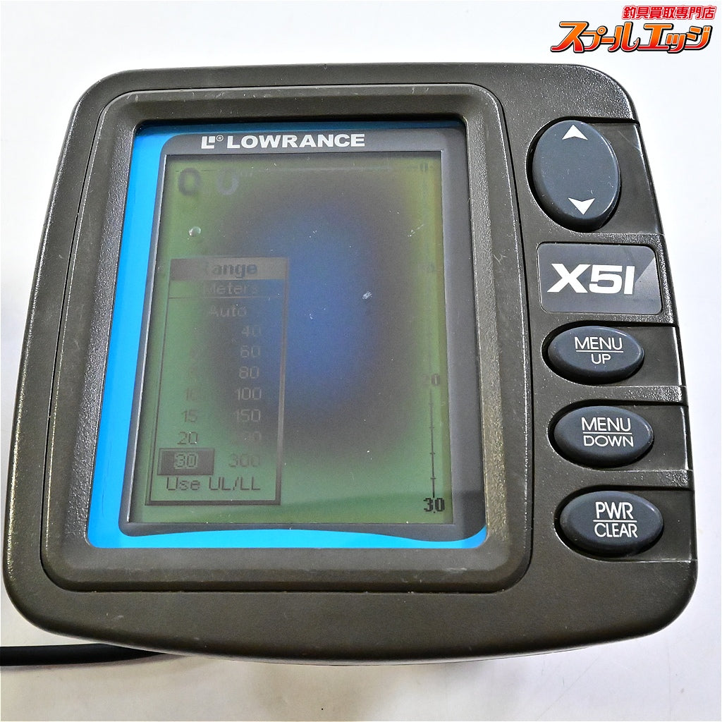 【ローランス】X51 振動子&説明書＆日本語簡単マニュアル付 LOWRANCE 魚群探知機 K_100